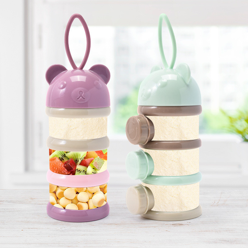 Baby Products Storage Box - 3/4 Layers Bear Baby Milk Powder