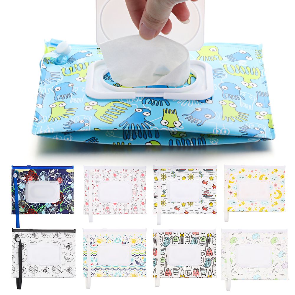 Portable Flip Cover Wet Wipes  - огляд і ціна Baby Products Carry Bag