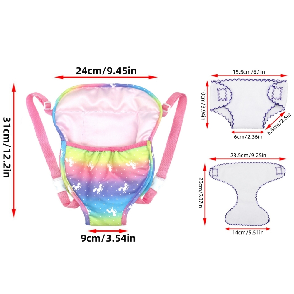 2pcs Doll Diaper Underwear and - огляд і ціна Baby Products Carry Bag