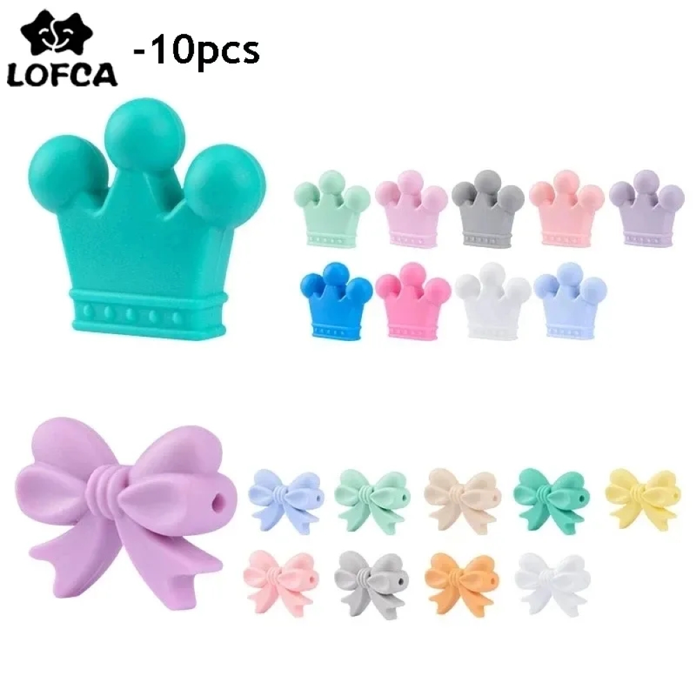 LOFCA 10pcs/lot Silicone Crown - огляд і ціна Baby Products List